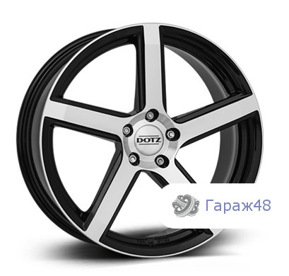 Dotz CP5 R16 / 7J PCD 4x108 ET 41 ЦО 70.1 Литые Черный с полированной лицевой поверхностью